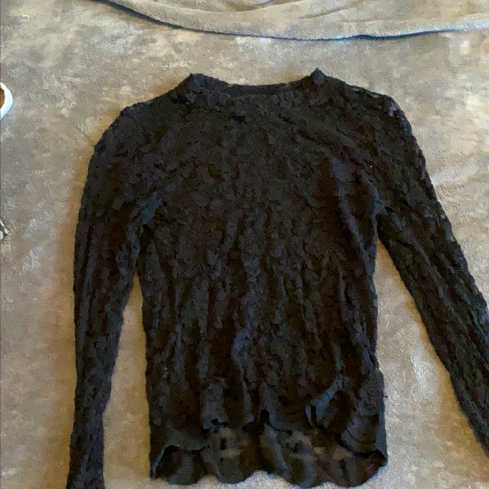 Lace long sleeve top